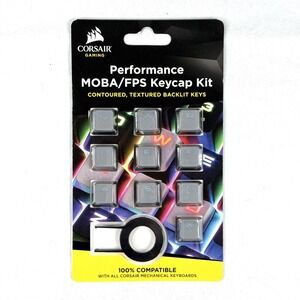 CORSAIR Performance MOBA/FPS Keycap Kit Unopened Contoured Textured Backlit Keys